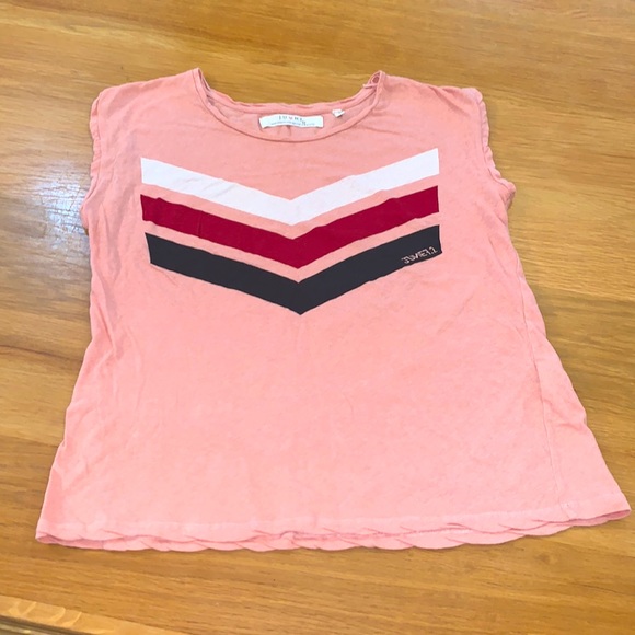 JUNE 7.2 Size XS Designer Cap Sleeve T-Shirt 3 V-Stripe’s ~HAYDEN LOGO CALI TEE - Picture 3 of 16